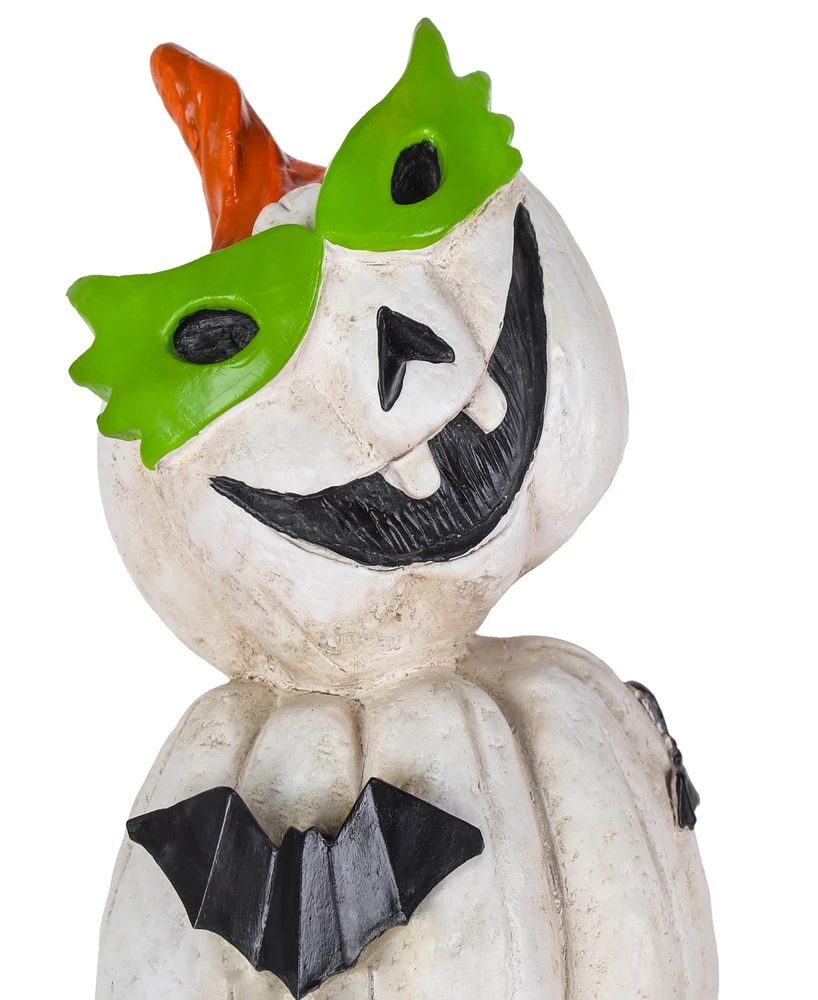 National Tree Company 47" Stacked White Halloween Jack-o-Lanterns