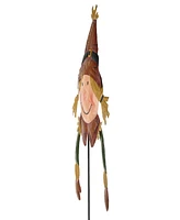 National Tree Company 26" Scarecrow Girl Garden Stake Outdoor Decoration, Autumn Collection