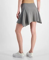 Ultra Flirt Juniors' Asymmetric-Pleat Side-Zip Skirt