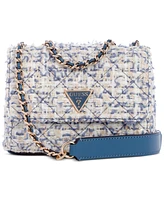 Guess Tali Mini Tweed Convertible Crossbody Flap