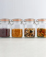 Kilner Set of 3 Square Clip Top Jars