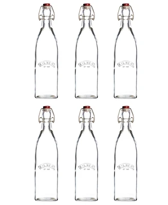 Kilner Set of Square Clip Top Bottles