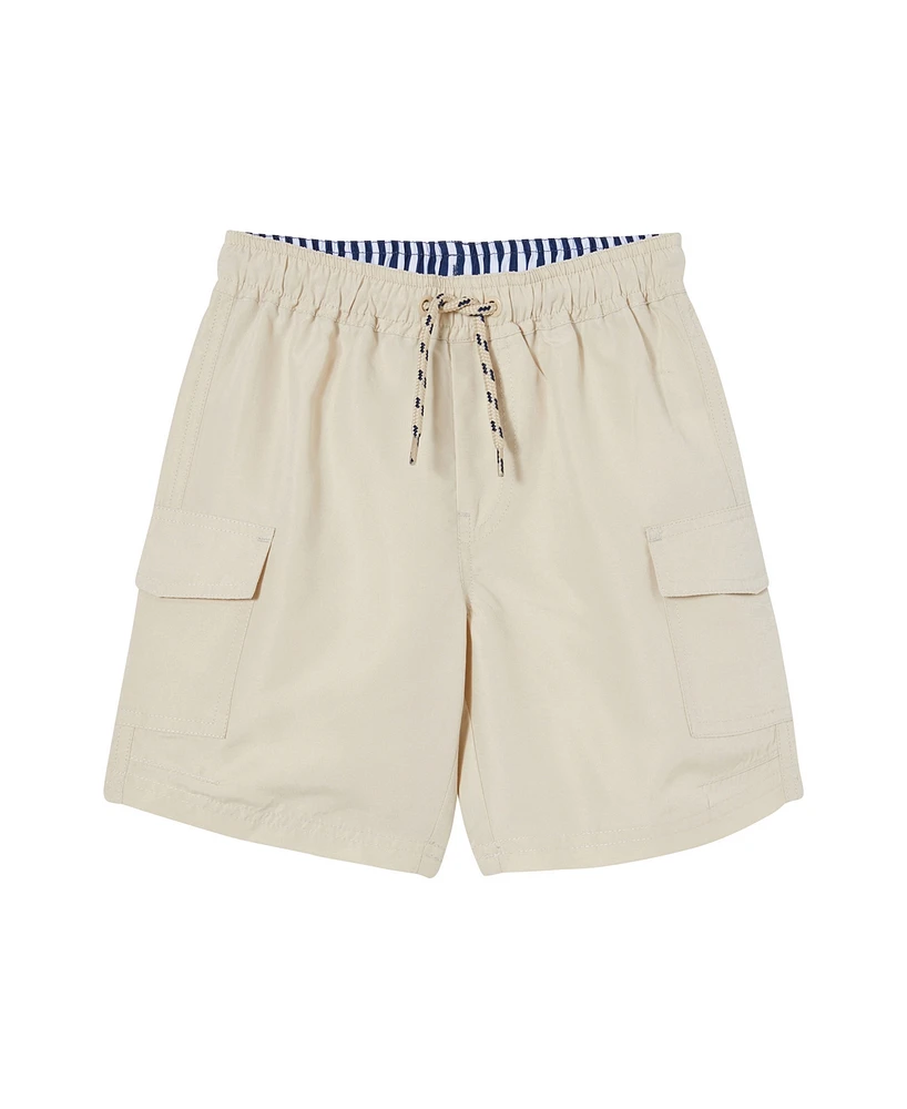 Cotton On Toddler and Little Boys Bailey Cargo Boardshorts