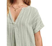 Lucky Brand Women's Popover Camp Shirt