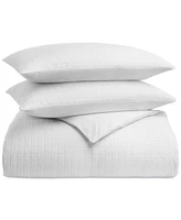 Oake Organic Cotton Check Matelasse 3-Pc. Comforter Set, King, Exclusively at Macy's