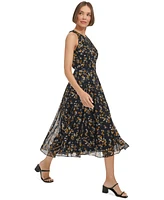 Tommy Hilfiger Women's Floral-Print Halter Midi Dress