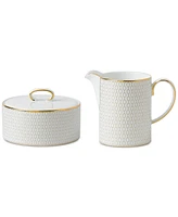 Wedgwood Gio Gold Cream & Sugar Set