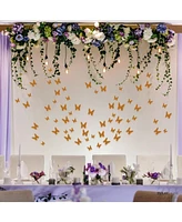 Zulay Kitchen 3D Removable Butterfly Wall Decor with 3 Wing Designs - 24pcs