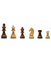 We Games Classic Staunton Chess Pieces - Weighted with 3 in. King