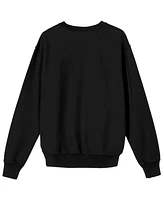 Cobra Kai Boys Eagle Fang Karate Graphic Crew Neck Long Sleeve Black Youth Sweatshirt