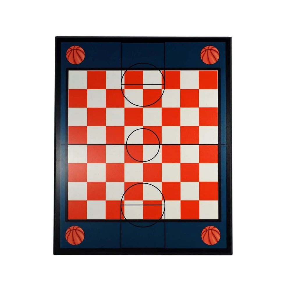 We Games Basketball Themed Laminate Chess Board, 20 in.