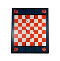 We Games Basketball Themed Laminate Chess Board, 20 in.