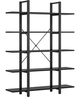 Tribesigns 5-Tier Bookshelf, Tall Open Office Bookcase, Display Shelves/Book Shelf for Living Room, Bedroom, Home