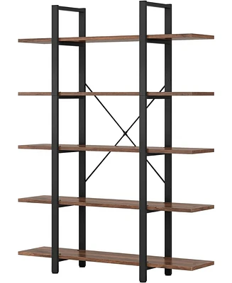 Tribesigns 5-Tier Bookshelf, Tall Open Office Bookcase, Display Shelves/Book Shelf for Living Room, Bedroom, Home Office