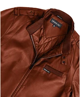 Men's Faux Leather Iconic Racer Jacket