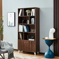 Streamdale Furniture Bookcase, Bookshelf, Walnut