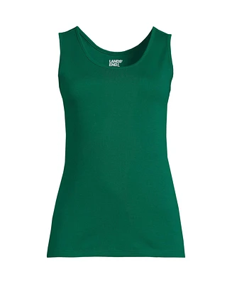 Lands' End Petite Cotton Tank Top