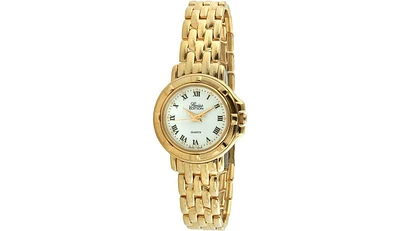 Swiss Edition Women's Watch with 23K Gold Plated Dress Bracelet