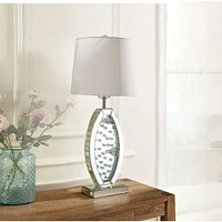 Streamdale Furniture Nysa Table Lamp in Mirrored & Faux Crystals