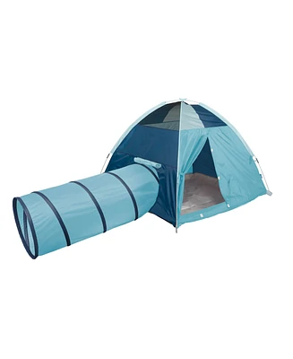 Pacific Play Tents Cool Blue Tent + Tunnel Combo