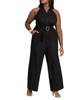 Eloquii Plus Halter Neck Jumpsuit