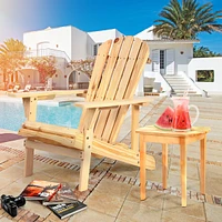 Streamdale Furniture Adirondack Chair Solid Wood Outdoor Patio Furniture For Backyard, Garden, Lawn, Porch