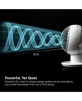 Iris Woozoo Dc Motor Quiet and Eco-Friendly Oscillating Fan, Medium, White