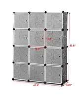 Sugift Diy 12 Cube Portable Closet Storage Organizer