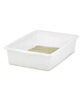 Iris Usa Large Open Top Cat Litter Tray, Sturdy Comfortable Easy to Clean