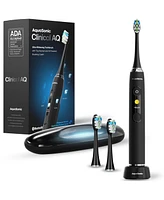 Aquasonic Clinical Aq Ultra-Whitening Smart Toothbrush with Touchscreen, Bluetooth & Brushing Coach - 2 Brush Heads & Uv Sanitizing Charging Case