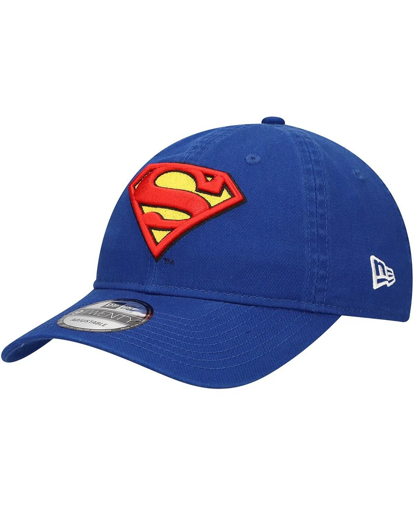 New Era Men's Blue Superman 9TWENTY Adjustable Hat