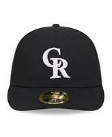 New Era Men's Black Colorado Rockies 2024 Mother's Day Low Profile 59FIFTY Fitted Hat