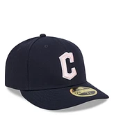 New Era Men's Navy Cleveland Guardians 2024 Mother's Day Low Profile 59FIFTY Fitted Hat