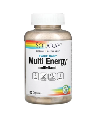 Solaray Twice Daily Multi Energy Multivitamin - 120 Capsules