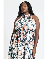 Eloquii Plus Tiered Floral Maxi Dress