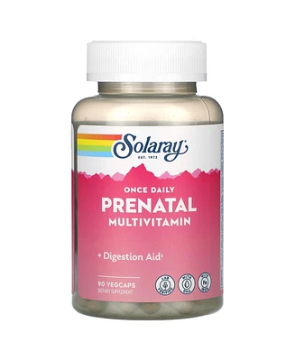 Solaray Once Daily Prenatal Multivitamin - 90 VegCaps