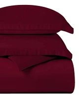 Superior Egyptian Cotton 400 Thread Count Solid Luxury Duvet Cover Set