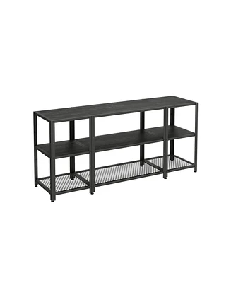 Slickblue Tv Stand For 65 Inches , Modern Console With Open Storage Shelves