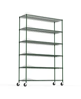 Simplie Fun Lbs Nsf Metal Garage Storage Shelves - Green