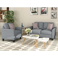 Streamdale Furniture Living Room Furniture Armrest Single Sofa And Loveseat Sofa