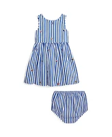 Polo Ralph Lauren Baby Sailing Flag Cotton Dress Bloomer