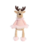 Aurora Large Winter Cozies Dahlia The Cookie Doe Holiday Festive Plush Toy Pink 15"