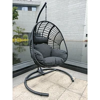 Streamdale Furniture High Quality Outdoor Indoor Pe Wicker Swing Egg Chair