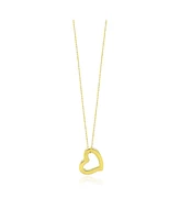 The Lovery Gold Open Heart Necklace 14K Gold