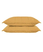French Linen Quilted Sham Set