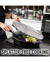 Large Splatter Screen for Frying Pan (13") - Stainless Steel Grease Guard