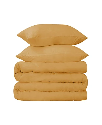 Superior Egyptian Cotton 650 Thread Count Solid Luxury Duvet Cover Set