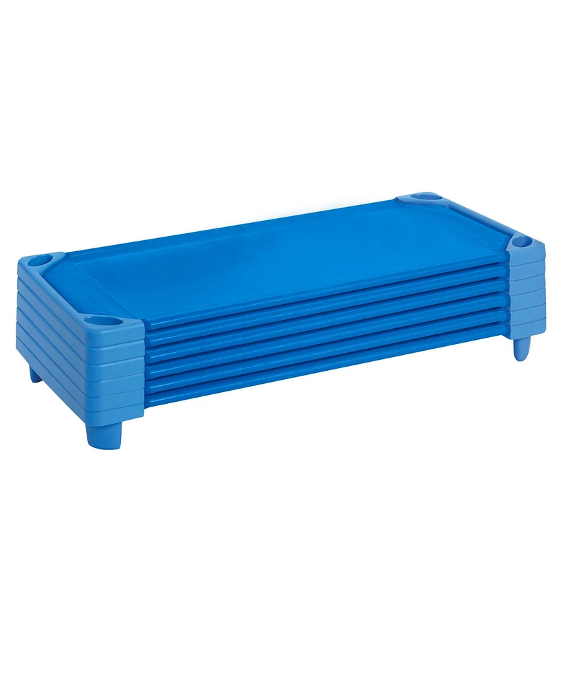 ECR4Kids Kids Streamline Cot, Standard Size, Blue