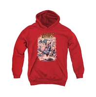 Justice League Boys of America Youth Lost Pull Over Hoodie / Hooded Sweatshirt