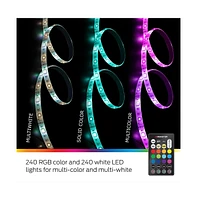 Monster Cable Monster 32.8ft Sound Reactive Smart Multi-Color Multi-White Led Light Strip